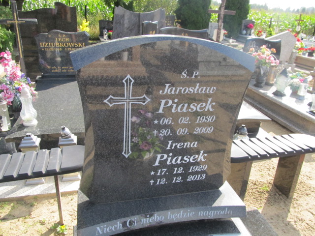 Irena Piasek 1929 Gniewkowo - Grobonet - Wyszukiwarka osób pochowanych