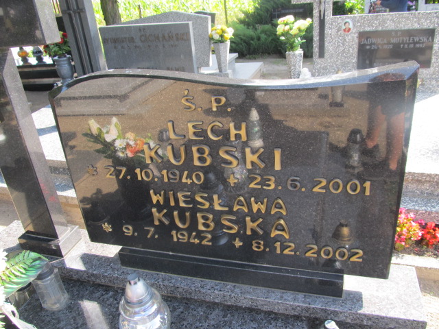 Lech Kubski 1940 Gniewkowo - Grobonet - Wyszukiwarka osób pochowanych