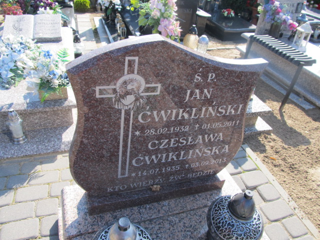 Jan Ćwikliński 1932 Gniewkowo - Grobonet - Wyszukiwarka osób pochowanych