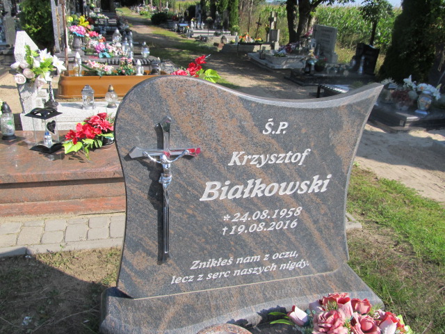 Krzysztof Białkowski 1958 Gniewkowo - Grobonet - Wyszukiwarka osób pochowanych